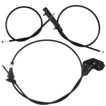 3PCS Engine Bowden Cable Hood Release Wire for- E39 525I 530I 51238176595 51238190754 51238176596