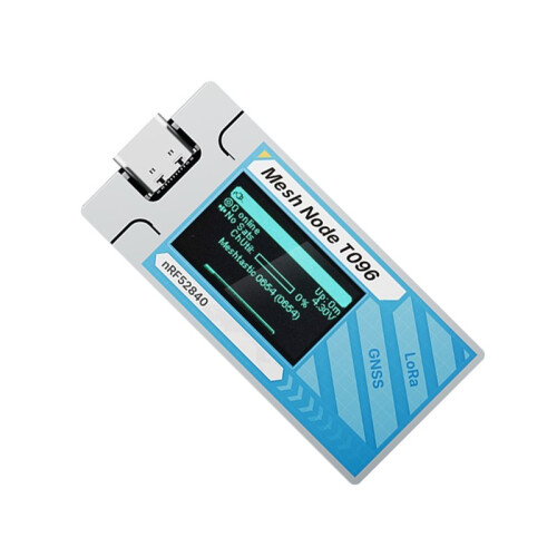 Meshtastic Mesh Node T096 SX1262 NRF52840 +GPS+LoRa Node Compatible with MeshCore LoRaWAN 863-928MHz 2