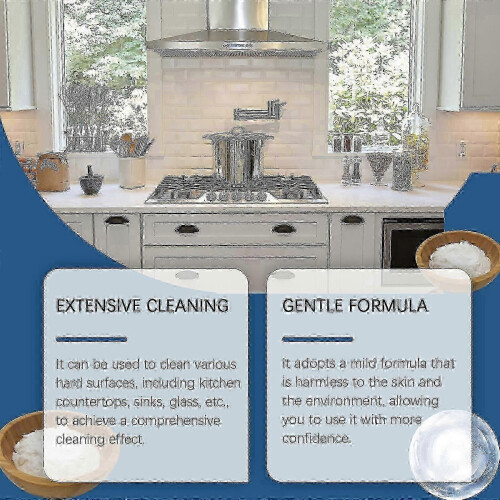 Multi-Surface Foam Cleaner Multi-Purpose Mild Foam Cleaner for Kitchen Cooktops 2