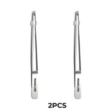 (2PCS) 1/2/3/6pcs Stainless Steel Tweezers Tool Suitable for Eyebrow Eyelash Application Beard & Mustache Trimming False Eyebrow Gifts
