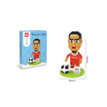 (Salah) (Van Dijk) Soccer Football Player Star Mini Build Block Diy Brick Child Puzzle Gift Toy