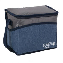 Insulated Lunch Bag 26x16x21cm 9L Blue Zipper Portable Cooler Tote Picnic Thermal Bag