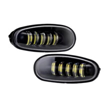 2 Szt Samochodowe Światła Przeciwmgielne LED DRL Zestaw Świateł Przeciwmgielnych LED 5 Soczewek Lampa Przeciwmgielna do Jazdy Daewoo dla