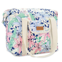 Spokey Beach Cooler 28L Multicolor 52x20x40cm Picnic Ice Box Portable Thermal Bag