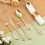 1set/75PCS Plastic Tableware, Suitable for 25 Guests, Wedding Party Use, Can Be Used As A Disposable Tableware Set 4