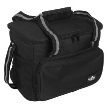 Geanta Izoterma Neagra 31x19x23cm 13.5L Insulated Lunch Bag Thermal Cooler Tote for Picnic Travel Grocery Black