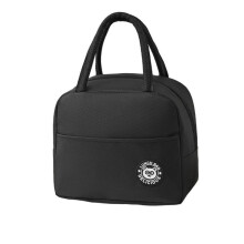 (Black) Geanta Termoizolanta de Mana, Comando Eats, Multifunctionala, Termoreglabila, Buzunar Exterior, Impermeabila, 22x14x19 cm, Negru