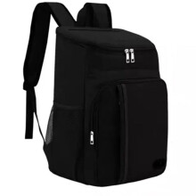 Large 26L Insulated Lunch Bag Cooler Backpack for Picnic Camping Hiking Waterproof Beach Cooler Bag Black 43x33x19cm