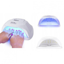 54W Automatic Sensor Low Heat Dual LED Nail Lamp, Perfect Fit for Fingers, Quick Curing Dryer