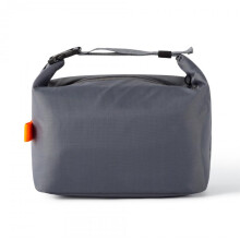Large Capacity Insulated Lunch Bag Oxford Cloth Aluminum Foil Lining Waterproof Easy Clean Gray for Work School