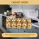 10 Pcs Cabinet Knobs Round  Knobs Bathroom Cabinet Knobs Dresser Knobs, Modern Cabinet Hardware for Kitchen Gold 9