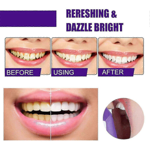 v34 Brightening Tooth Toothpaste, Whiten Teeth Correct Yellow Teeth Clean Stains Mouth Cleaning Toothpaste