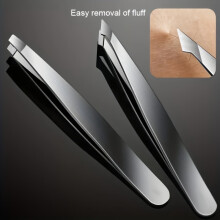 (2pcs) 2/4 Piece Professional Stainless Steel Tweezers Set Eyebrow Hair Removal, Angled Tweezers Tools Hair Removal Tool