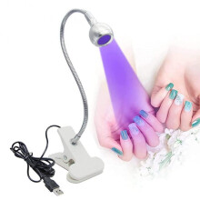 Portable Adjustable 3W UV/LED Nail Lamp Black Professional Nail Lamp for Gel Polish Curing