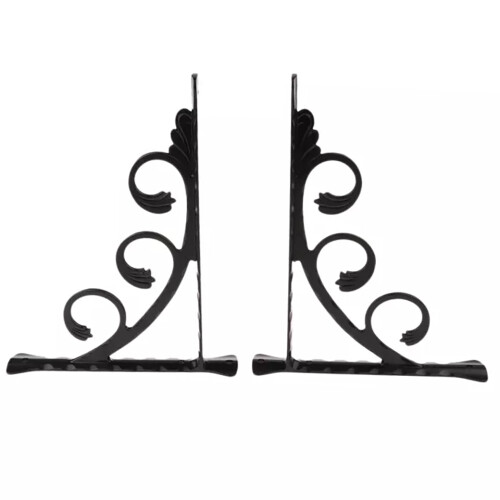 2Pcs Wall Mounted L Shaped Angle Bracket Multifuntional Brace Shelf Brackets Decorative Shelf Brackets Wall Brackets M 1