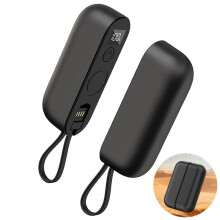 Calentador de manos magnético 2 en 1, 3 niveles de calor (45–60 C), función de carga USB, divisible, compacto y portátil para u