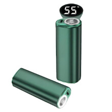Calentador de manos y batería externa 2 en 1, calentador de manos eléctrico portátil con pantalla digital, 3 niveles de calor, luz