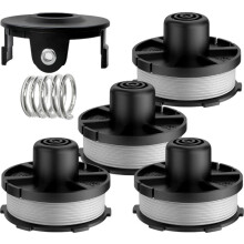 Makita grastrimmer vervangingsdraad, set van 4 spoelen + beschermkap + veer, 1,6 mm, 8,3 m, voor 196146-9/195858-1, draadspoel voo