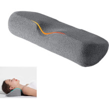 Ergonominen muistivaahtomuovinen niskatyyny 46 18 9,5 cm, nukkumistyyny niskakivun ja -jännityksen lievittämiseen, harmaa