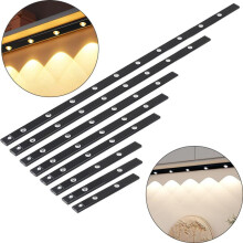 60 cm LED-kaappivalaisin, 3 valon väriä, ladattava valonauha liiketunnistimella, kaappivalaisin, keittiövalaisin
