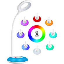 Pöytävalaisin, RGB-väriä vaihtava pöytävalaisin, opiskeluun, lukemiseen, lapsille, yövalo