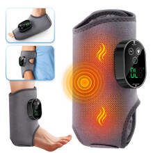 Masajeador de pies 3 en 1: inalámbrico y portátil, tobillera térmica con masaje, calor y vibración, 3 niveles.