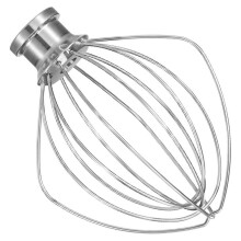 Ruostumattomasta teräksestä valmistettu vispilä K45WW, 6-lanka, KitchenAid 4.5QT/5QT -yleiskoneeseen, konepesun kestävä, kestävä,