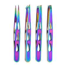 (4pcs) 4pcs Professional Eyebrow Tweezers Set - Precision for Brow Shaping, Beard Plucking & False Lash Application,Eyebrow Tool Set