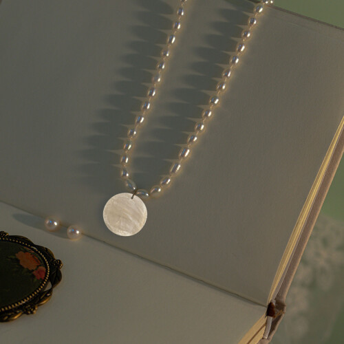 Plate Beads 100X Nacre Pearl Shell Round 35mm White 2