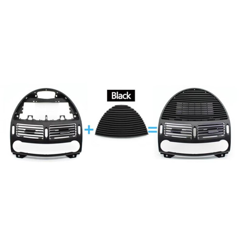 Bilinstrumentbräda Central AC Vent Ventilationsgaller Panelkåpa 2118300054 för - E Class W211 2003-2008 1