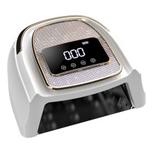 UV LED Nail Lamp with Sparkling Design, 4 Timer Settings, Detachable Base, Multicolor