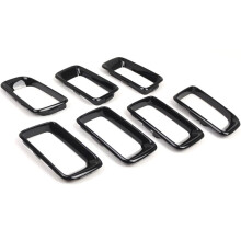 68109865AA Auto-Mittelgrill-Zierrahmen, Kühlergrill-Zierleiste, Einsatz für Compass 2011-2016, CH1210111, Leuchtendes Schwarz