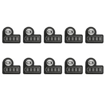 10 Peças Etiqueta Indicadora de Nível de Bateria Capacidade da Bateria Luz Adesivo Botão Decalque para BL1830 BL1430 Bateria de Lítio 18V