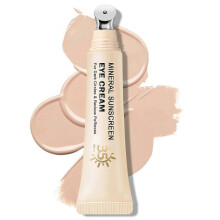 Mineral Sunscreen Eye Cream SPF 35 for Dark Circles Puffiness Anti-Aging Brightening Concealer Light