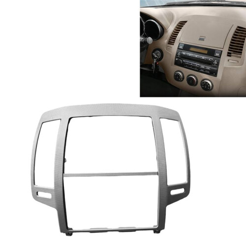 Car Dashboard Central Control Panel AC Air Outlet Frame Navigation Panel Trim Frame for  Altima 2004-2006 1