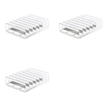 3X Acrylic CD/DVD Storage Rack Transparent Organizer Stand Display Holder for CD/DVD, Holds Multiple Discs