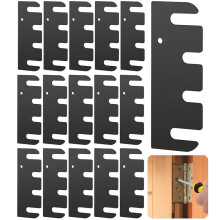 16 Cales de Charnière de Porte de 10 cm (4 Po), Entretoise de Charnière de Porte en Acier Inoxydable avec Revêtement, Cales de Charnière de Porte
