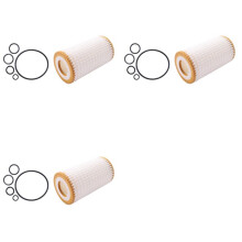 3X 0001802609 Car Engine Oil Filter Fleece Grid Replacement for - C CL CLK CLS E G GL GLK ML Class
