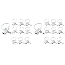 20 Szt. 3,5 mm Męski na Żeński Kabel Audio Typu C, Analogowe Gniazdo Audio Adapter Audio do Słuchawek do Odtwarzacza MP3, Laptopa