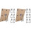12 Pezzi Supporto per Cornice, Supporto per Cavalletto per Cornice, con Autoadesivo per Cavalletto per Cornice da 5,9 A 10,2 Pollici 1