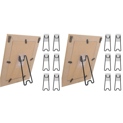 12 Pezzi Supporto per Cornice, Supporto per Cavalletto per Cornice, con Autoadesivo per Cavalletto per Cornice da 5,9 A 10,2 Pollici