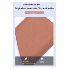 Accessories Door Window Glass Lift Button Cover Trim Frame Leather Sticker for C Class Brown 22-24