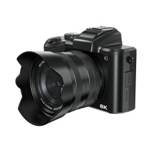 8K Digital Camera for Photography, 88MP Autofocus WiFi Camera with Dual Lens, 16X Zoom, Black