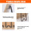 12 Pezzi Supporto per Cornice, Supporto per Cavalletto per Cornice, con Autoadesivo per Cavalletto per Cornice da 5,9 A 10,2 Pollici 5