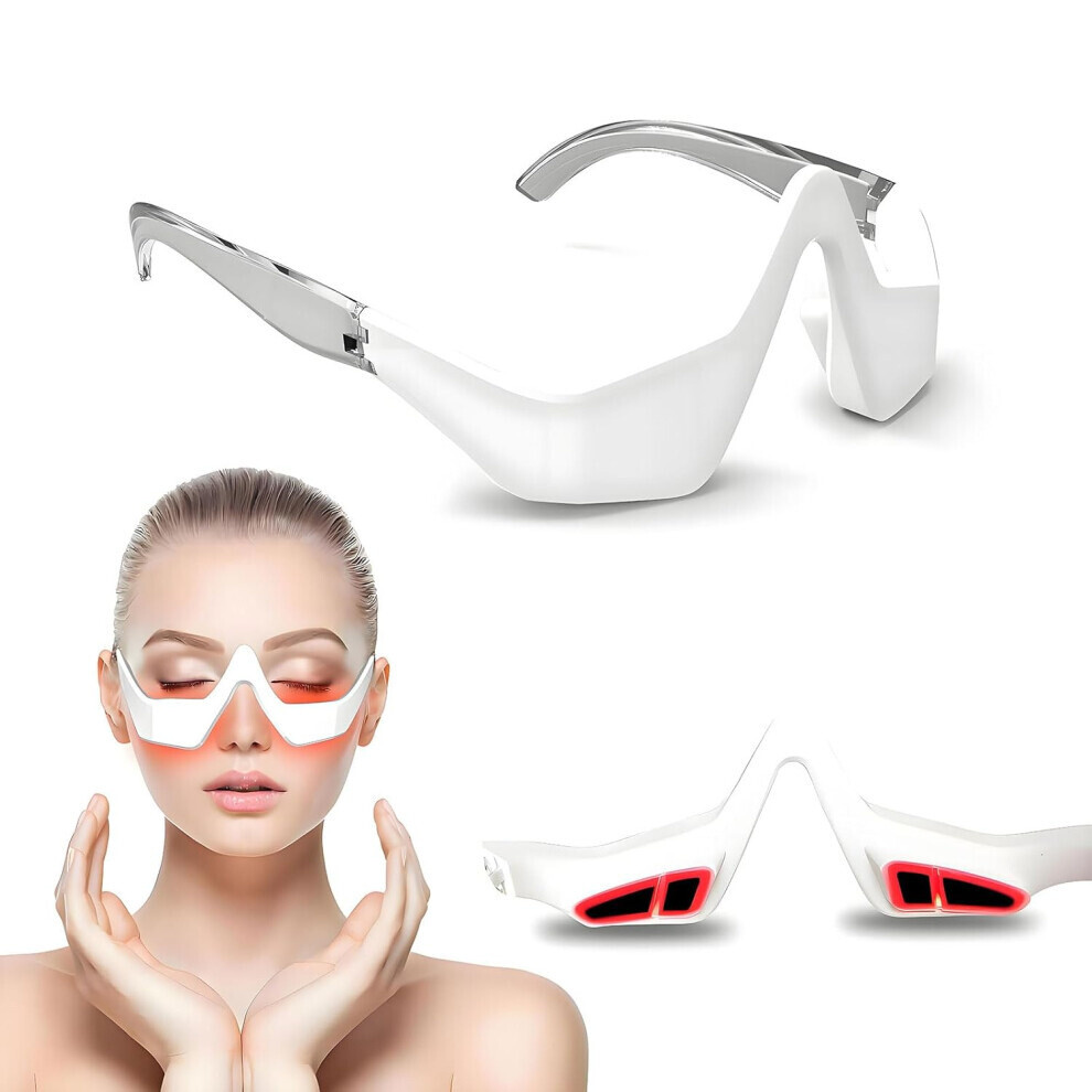 Red/Light/Dark Therapy Glasses Eye Massager For Puffiness, Wrinkles And Circles, Eye Beauty Device
