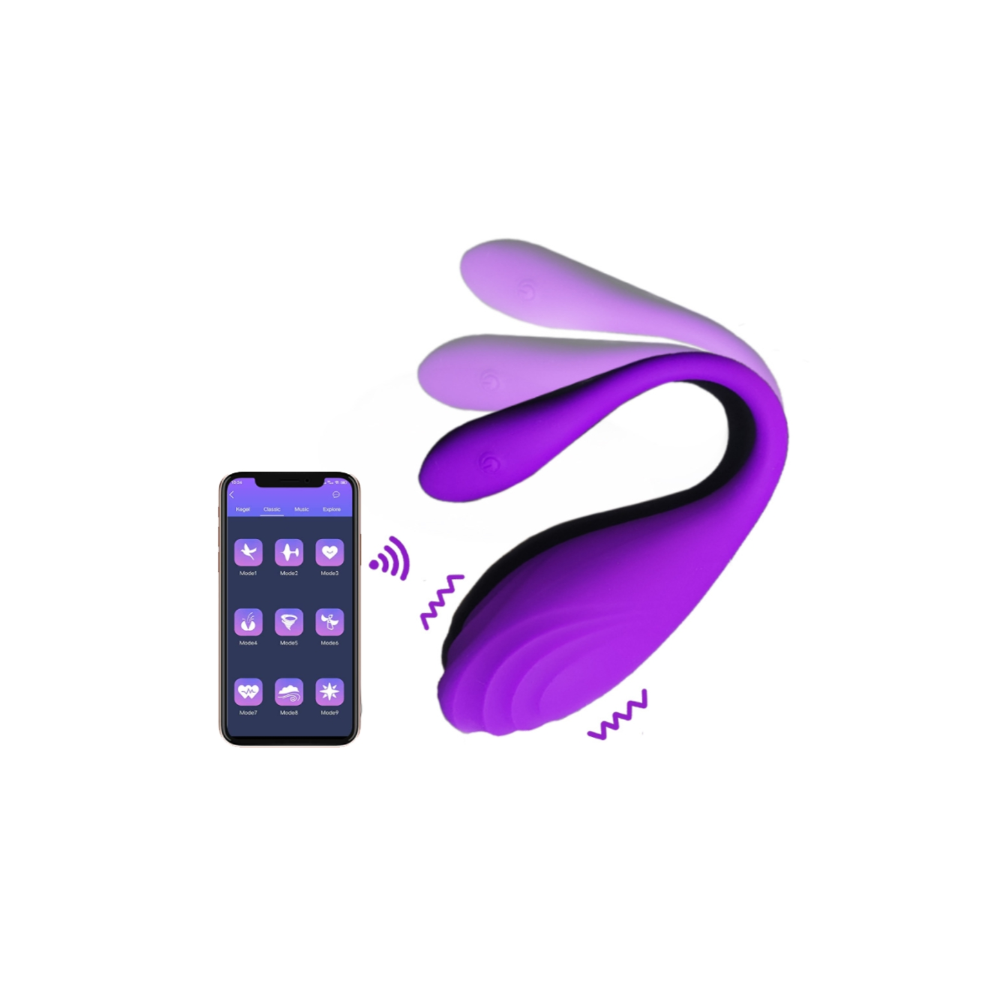 App-Controlled Love Eggs, Couple Vibrator with 12 Frequencies, Rechargeable Remote Control Intimate Toy for Women and Couples