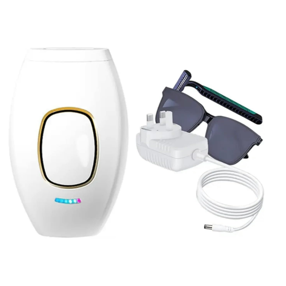 IPL Hair Removal System, 500,000 Flashes Painless Laser Hair Remover for Body, Armpits, Face and Bikini Line, White