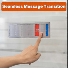 Office Door Signs 6 Options Do Not Disturb, Please Knock, in A Meeting, Soon Privacy Door Slider Sign for Meeting