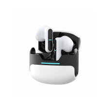 Bluetooth 5.3 Wireless Earbuds, TWS True Stereo In-Ear Headphones, White, for Calls and Music