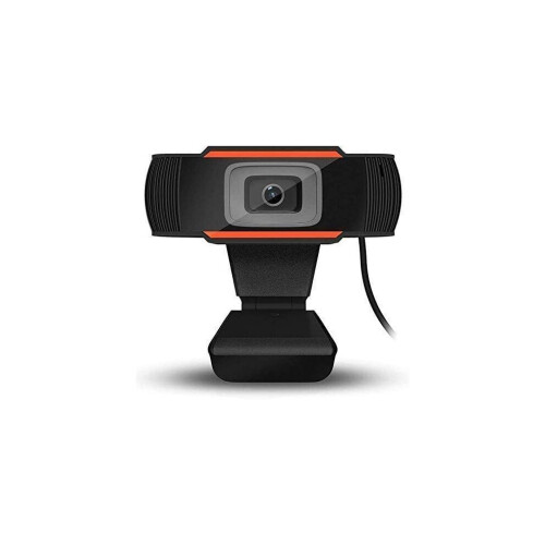 Webcam HD 1080P con microfono, telecamera per computer per streaming, videochiamate e registrazioni, nera